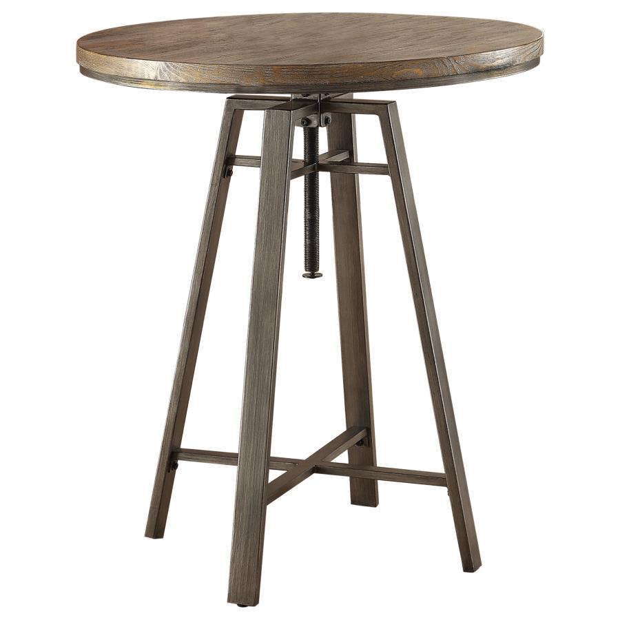 Juego de mesa de bar de altura ajustable Bartlett de 3 piezas