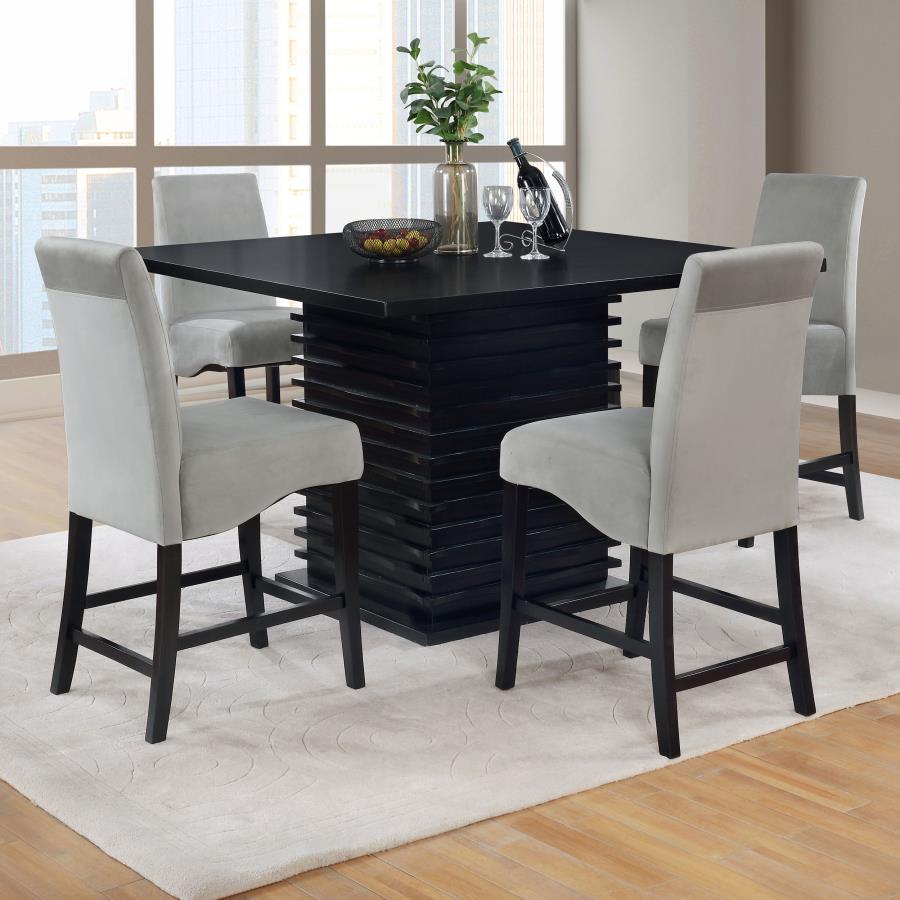 Muebles de comedor Stanton de Coaster - Sillas grises