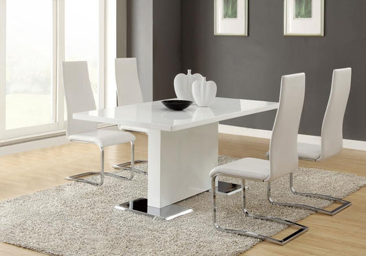 Anges 5-7 Pc Dining Collection - White or Black Chairs