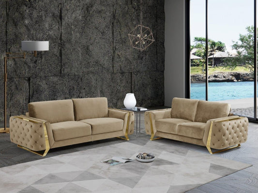 Global United 1051 Beige Sofa Collection