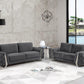 Global United 1051 Gray Sofa & Loveseat