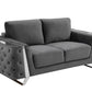 Global United 1051 Gray Sofa & Loveseat