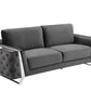 Global United 1051 Gray Sofa & Loveseat