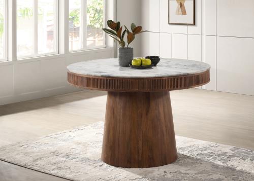 Coaster Ortega 105141 Marble Top Dining Set - 2 Chair Options