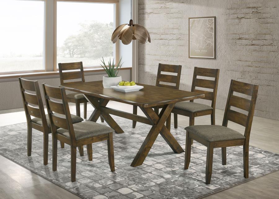 Alston Knotty Nutmeg 7 Pc Dining Set