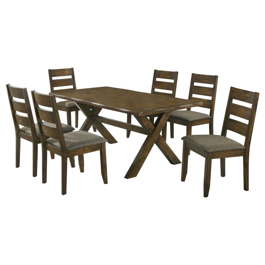 Alston Knotty Nutmeg 7 Pc Dining Set