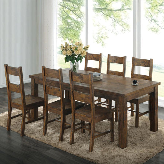 Coleman 107041 Rustic Brown 7 Pc Dining Set