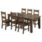 Coleman 107041 Juego de comedor de 7 piezas, color marrón rústico