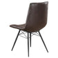 Aiken Tufted Brown Side Chairs 107853