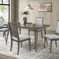 Onslow 108621-S5 Dark Brown 5 Pc Dining Set