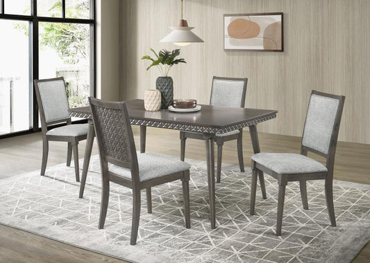 Onslow 108621-S5 Dark Brown 5 Pc Dining Set