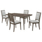 Onslow 108621-S5 Dark Brown 5 Pc Dining Set
