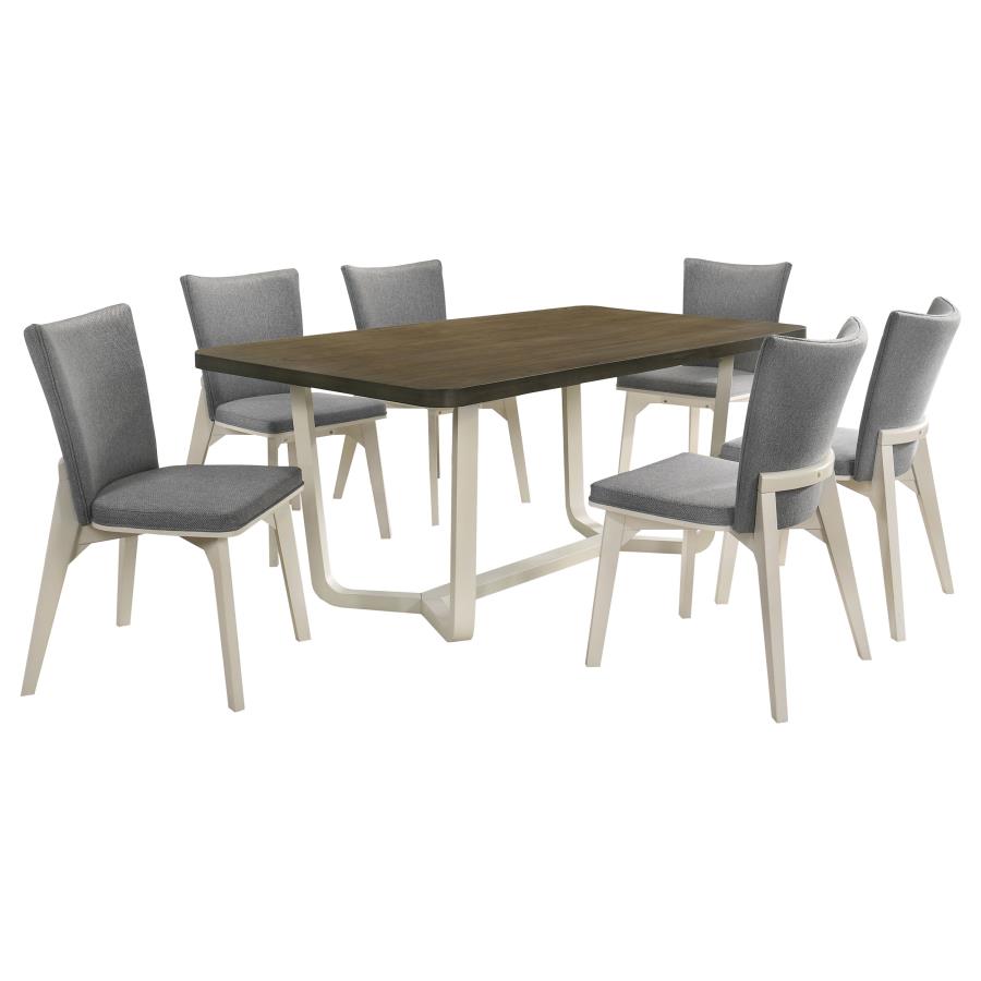 Biloxi 108681-S7 Two Tone 7 Pc Dining Set