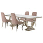 Antoine Rectangle Dining Table - White & Chrome