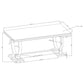 Antoine Rectangle Dining Table - White & Chrome