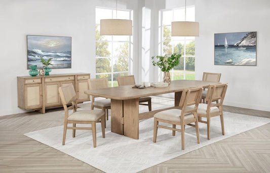 Kailani 7 Pc Beige Oak Dining Collection