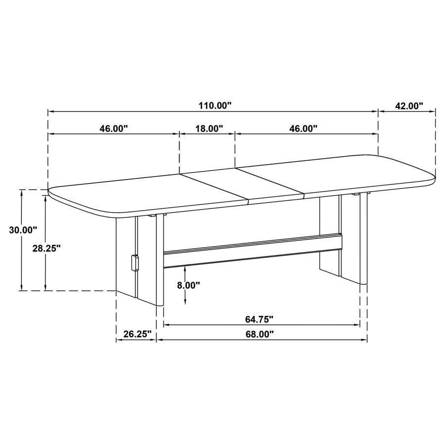 Kailani 7 Pc Beige Oak Dining Collection
