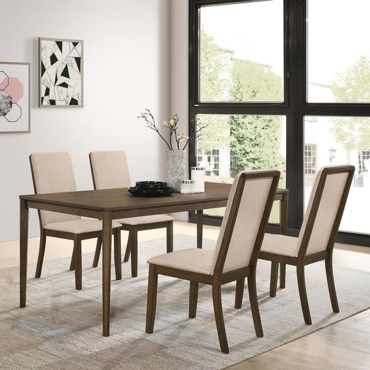 Wethersfield Dining Set Walnut Finish by Coaster