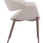 Limay Dining Chair Beige & Walnut