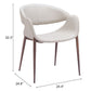 Limay Dining Chair Beige & Walnut