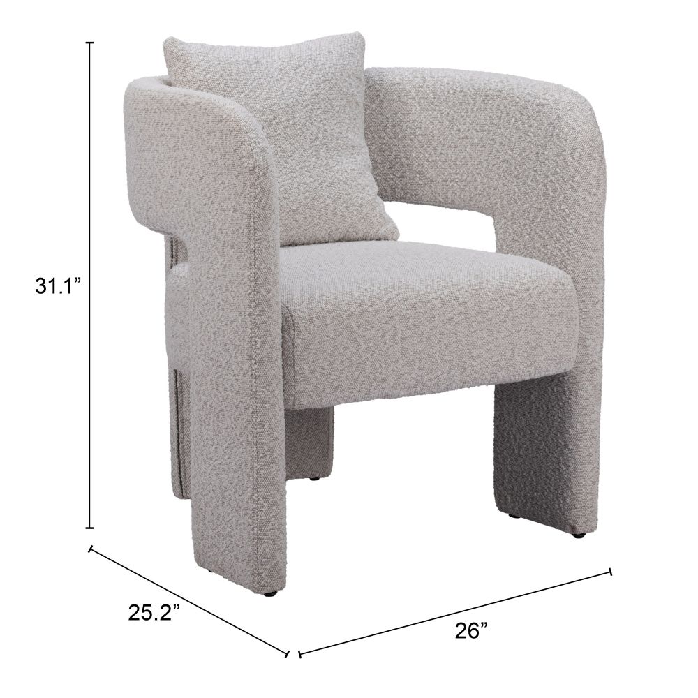 Melilla Dining Chair Misty Gray 109990