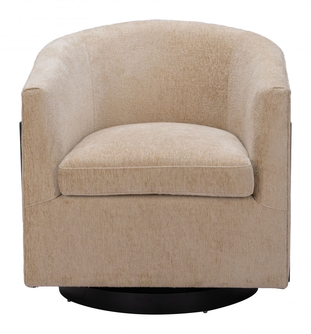 Hanko Swivel Chair Golden Beige 110009