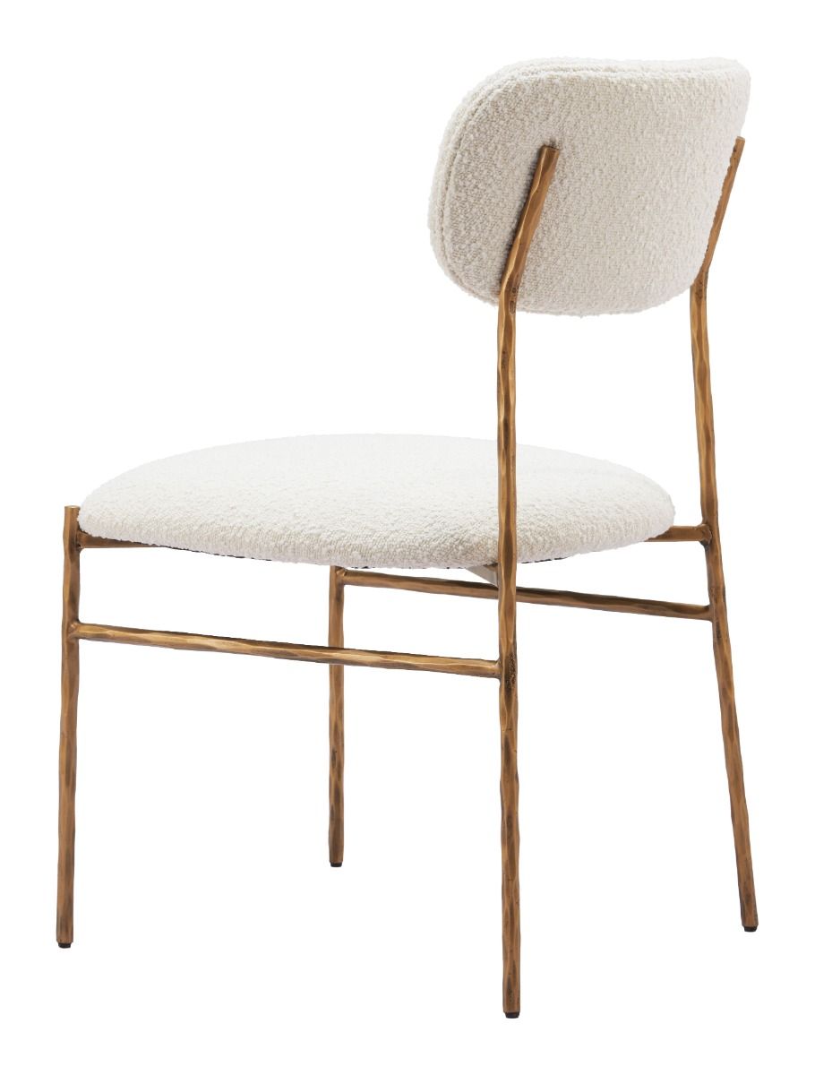 Sydhavnen Dining Chair Cream & Gold 110276