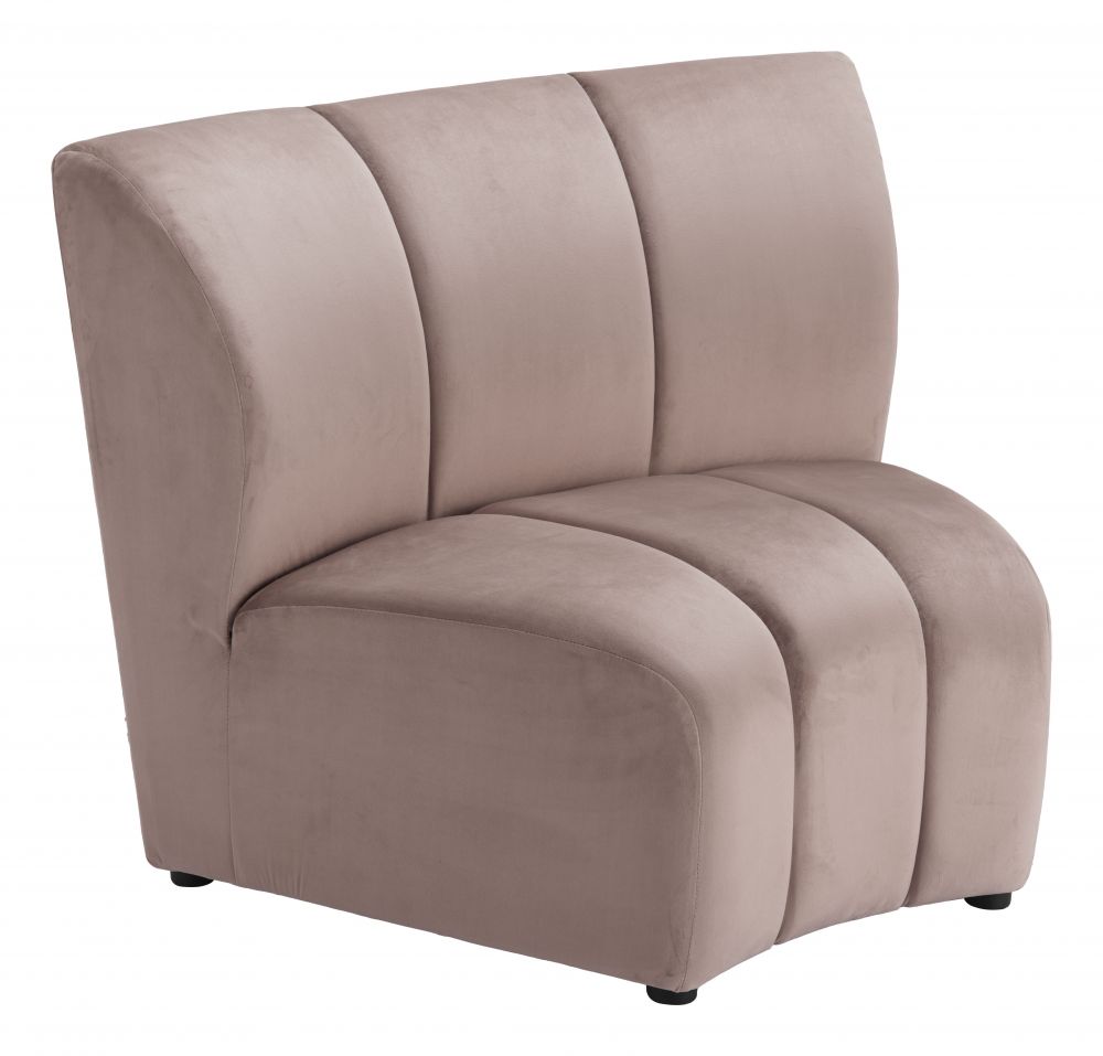 Garbi Beige Velvet Chair 110295