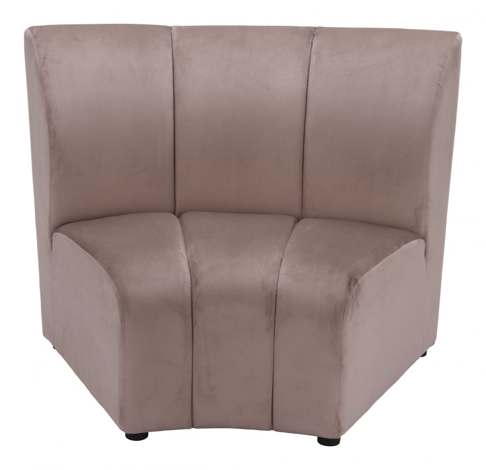 Garbi Beige Velvet Chair 110295