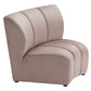 Garbi Beige Velvet Chair 110295