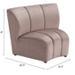Garbi Beige Velvet Chair 110295