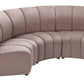 Garbi Modular Velvet Sectional - Beige or Black