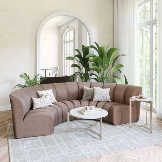 Garbi Modular Velvet Sectional - Beige or Black