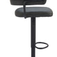 Zuo Modern Erret Swivel Gray Barstool