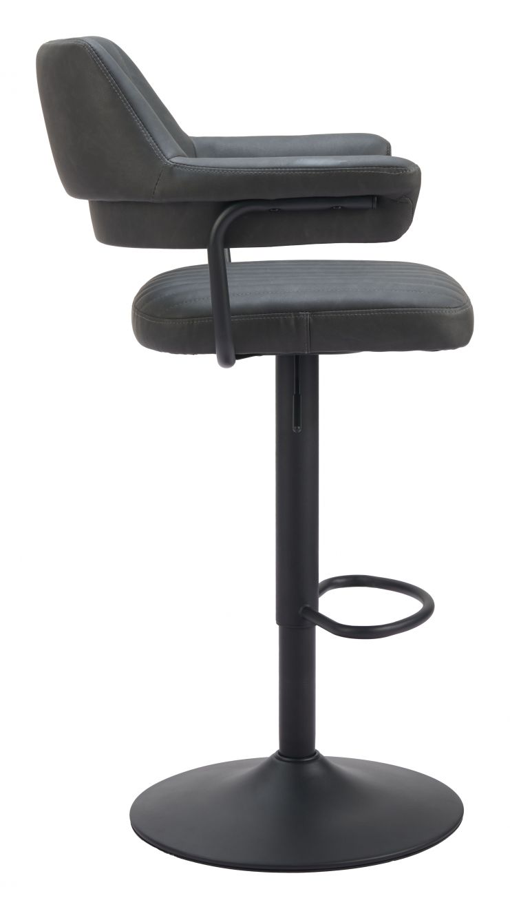 Zuo Modern Erret Swivel Gray Barstool