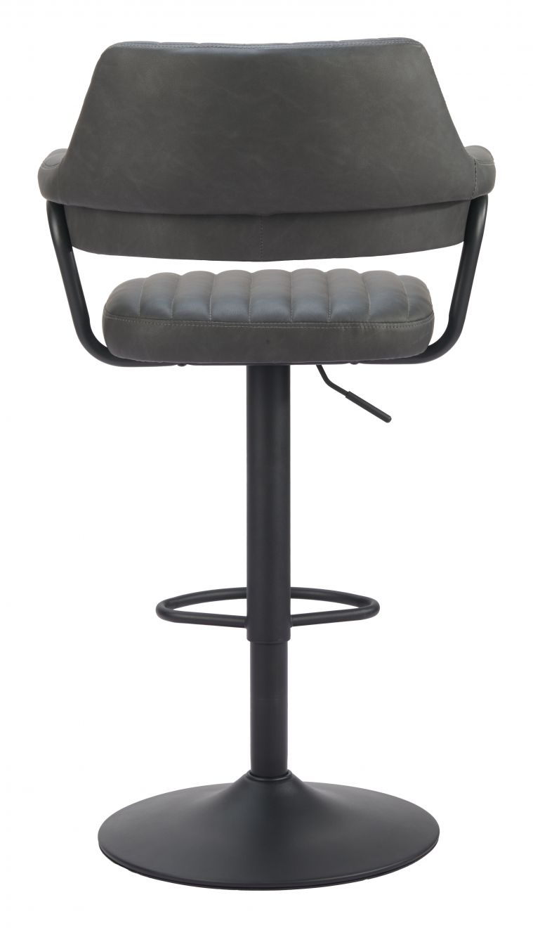 Zuo Modern Erret Swivel Gray Barstool