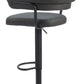 Zuo Modern Erret Swivel Gray Barstool