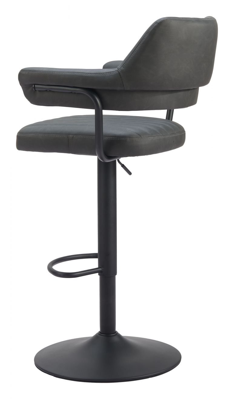 Zuo Modern Erret Swivel Gray Barstool