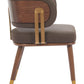 Brew Upholstered Walnut Chair by Zuo Modern
