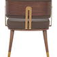 Brew Upholstered Walnut Chair by Zuo Modern