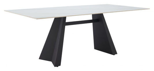 Inky Faux Marble Dining Table 110355