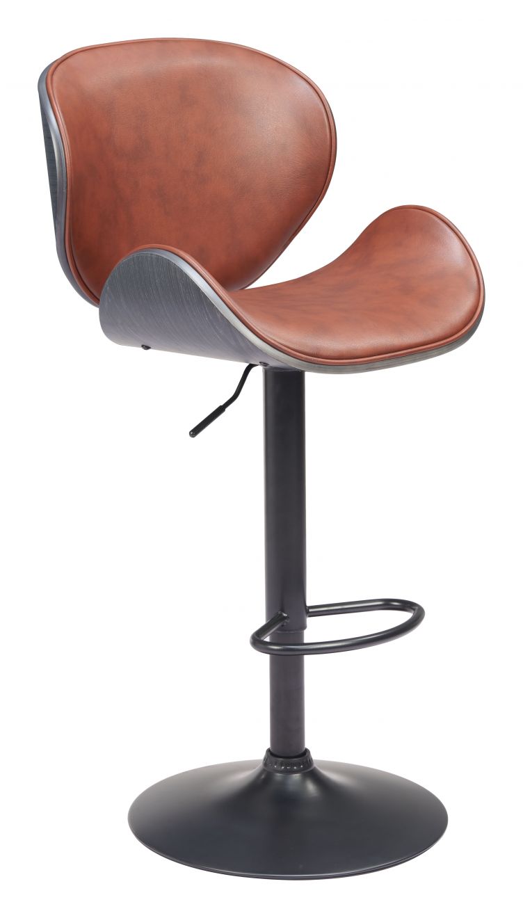 Zuo Modern Meyane Barstool Brown