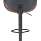Zuo Modern Meyane Barstool Brown