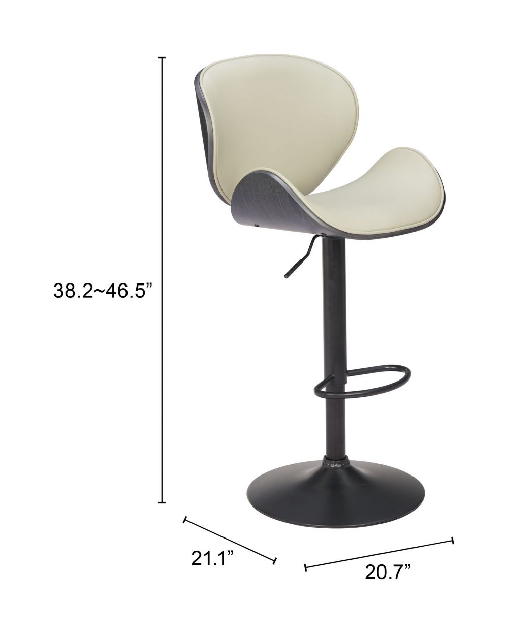 Meyane Gray Barstool 110569