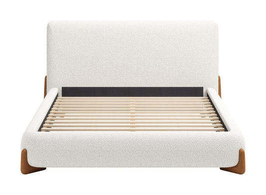 Baris Queen Bed Ivory 110663