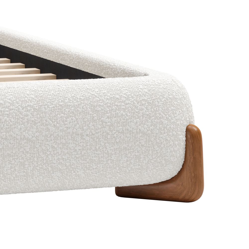 Baris Queen Bed Ivory 110663
