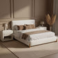 Baris Queen Bed Ivory 110663