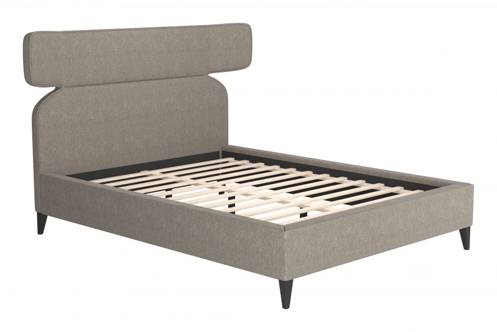 Dusa Olive Brown Platform Bed