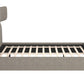 Dusa Olive Brown Platform Bed