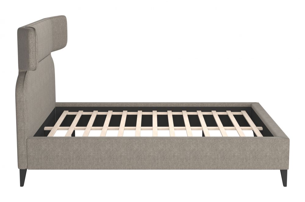 Dusa Olive Brown Platform Bed